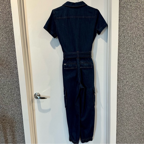 Alice and Olivia Denim Jogger Jumpsuit - Picture 2 of 8